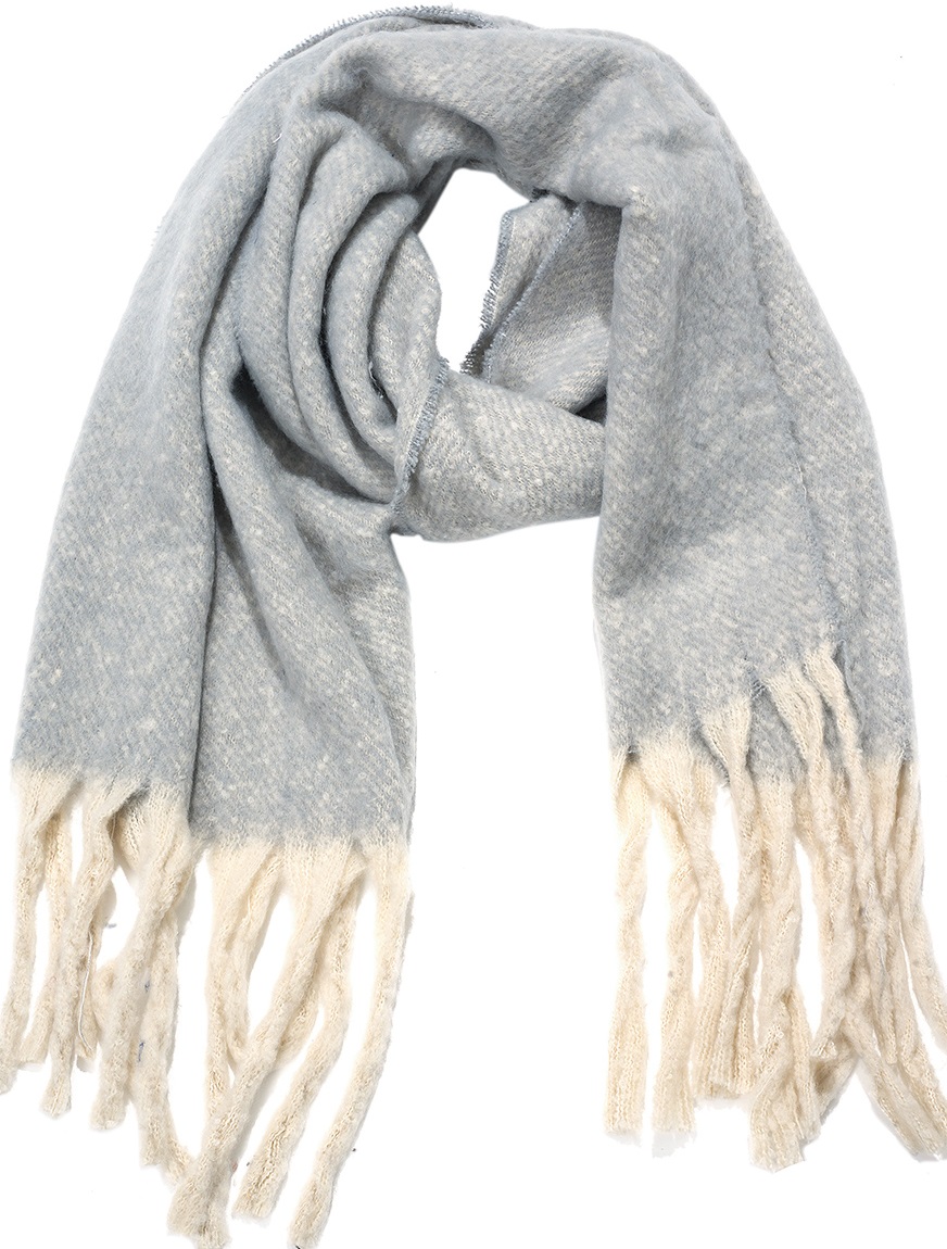 Y-C6.1 SCARF705-123-2 Winter Scarf 190x40cm Grey