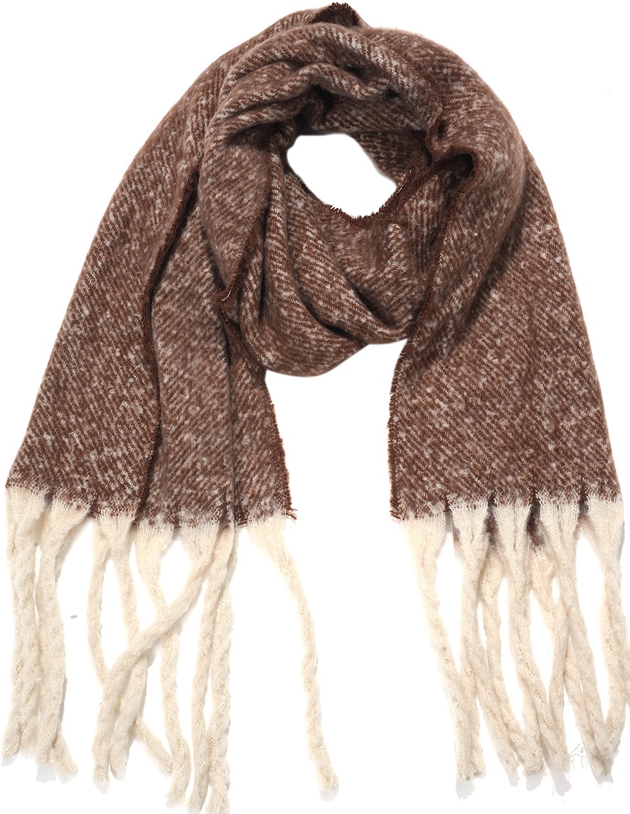 Y-C5.3  SCARF705-123-3 Winter Scarf 190x40cm Brown