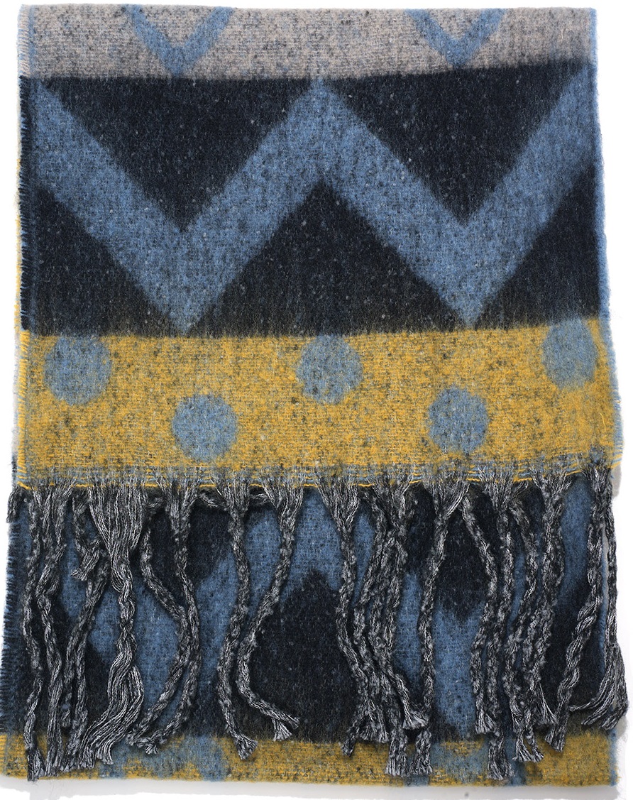 Y-B5.3 SCARF705-177-2 Winter Scarf Aztek 190x40cm