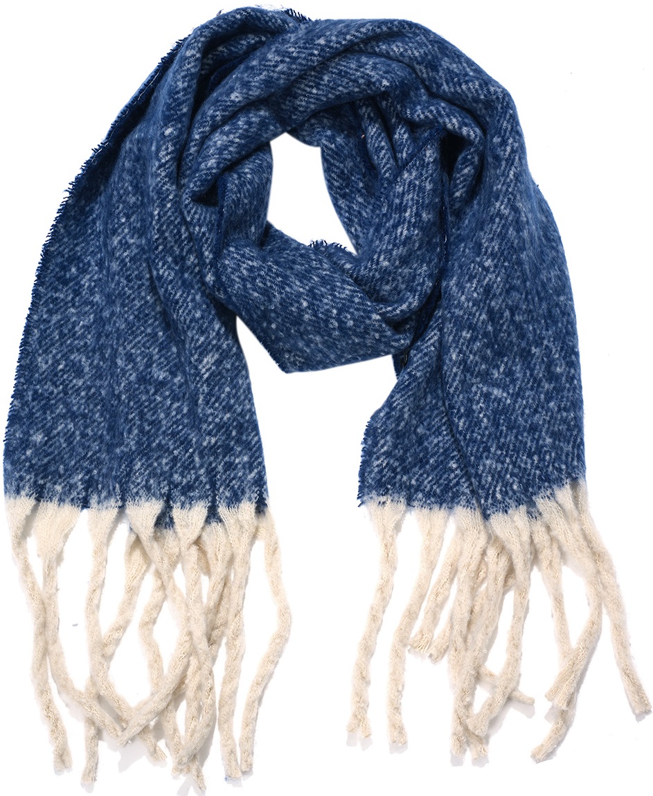 Y-F1.5 SCARF705-123-10 Winter Scarf 190x40cm Blue