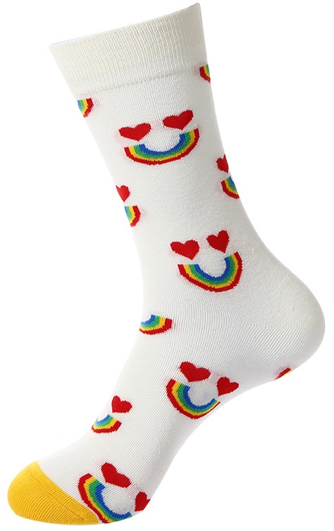 S-I8.2  SOCKS-H31 Pair Of Socks Size 36-43 Rainbow