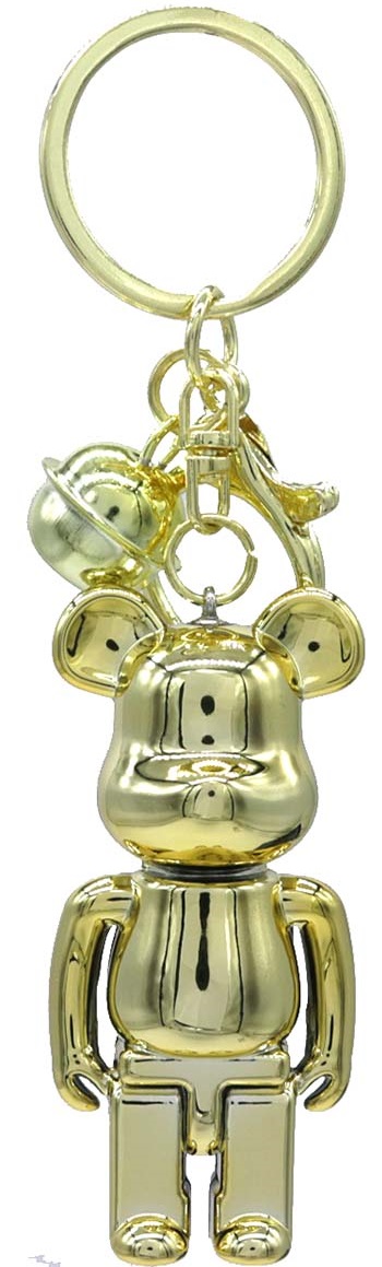 G-F12.2 KY2403-001-1 Keychain Bear 6.5cm Gold