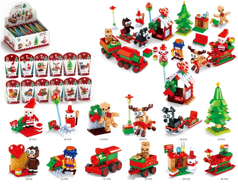 Z-F6.1 GC2432-085 Building Blocks Set Christmas 12pcs