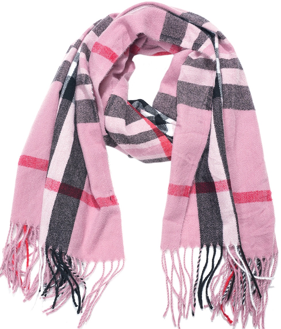 E-F25.1 SCARF705-199-7 Scarf Soft Checkered 180x70cm