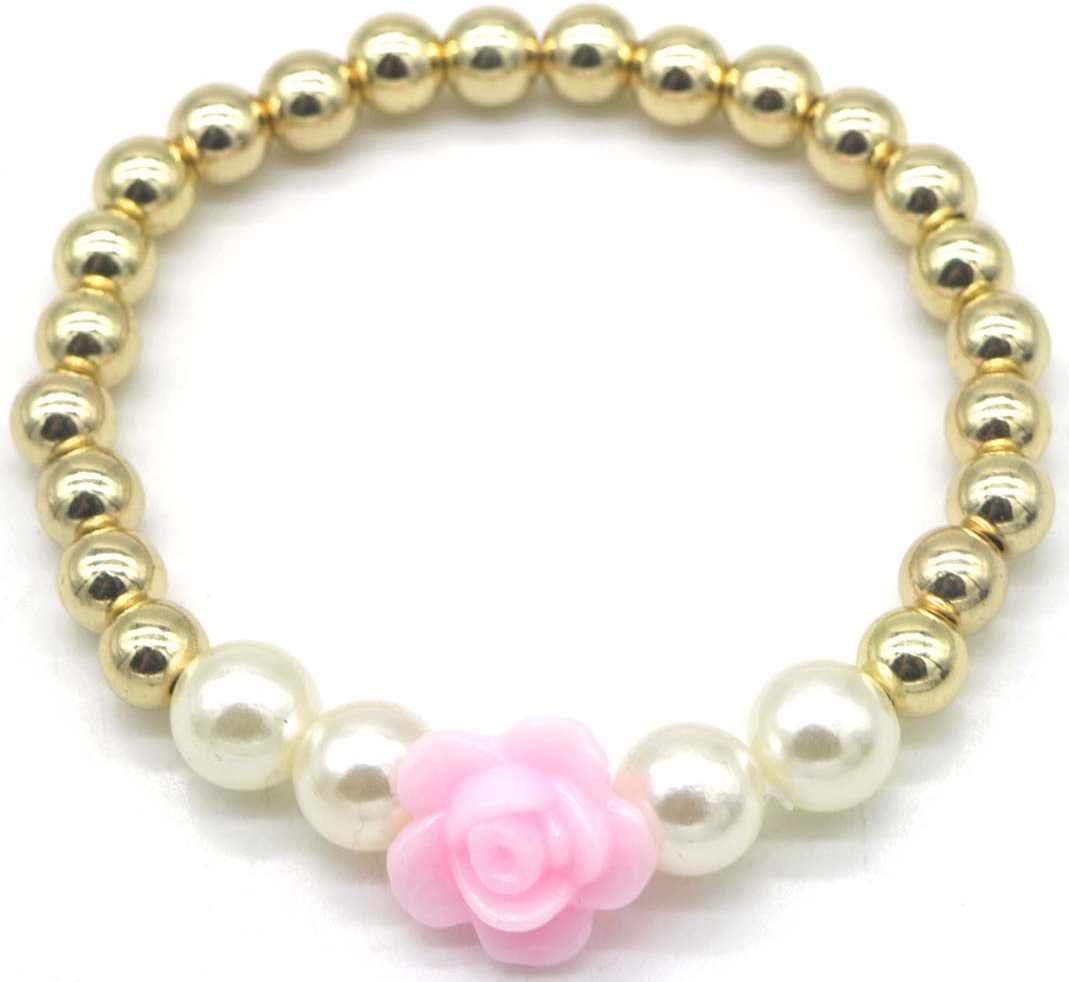 C-B9.3 B2375-008-5 Bracelet for Kids Flower Pink