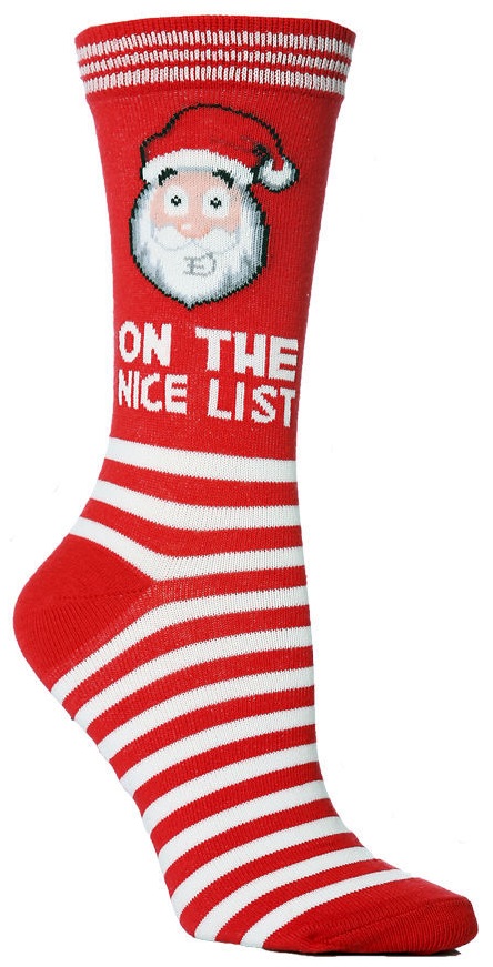 S-A1.1 SOCK023-001-Santa Pair of Socks Size 38-45 Christmas