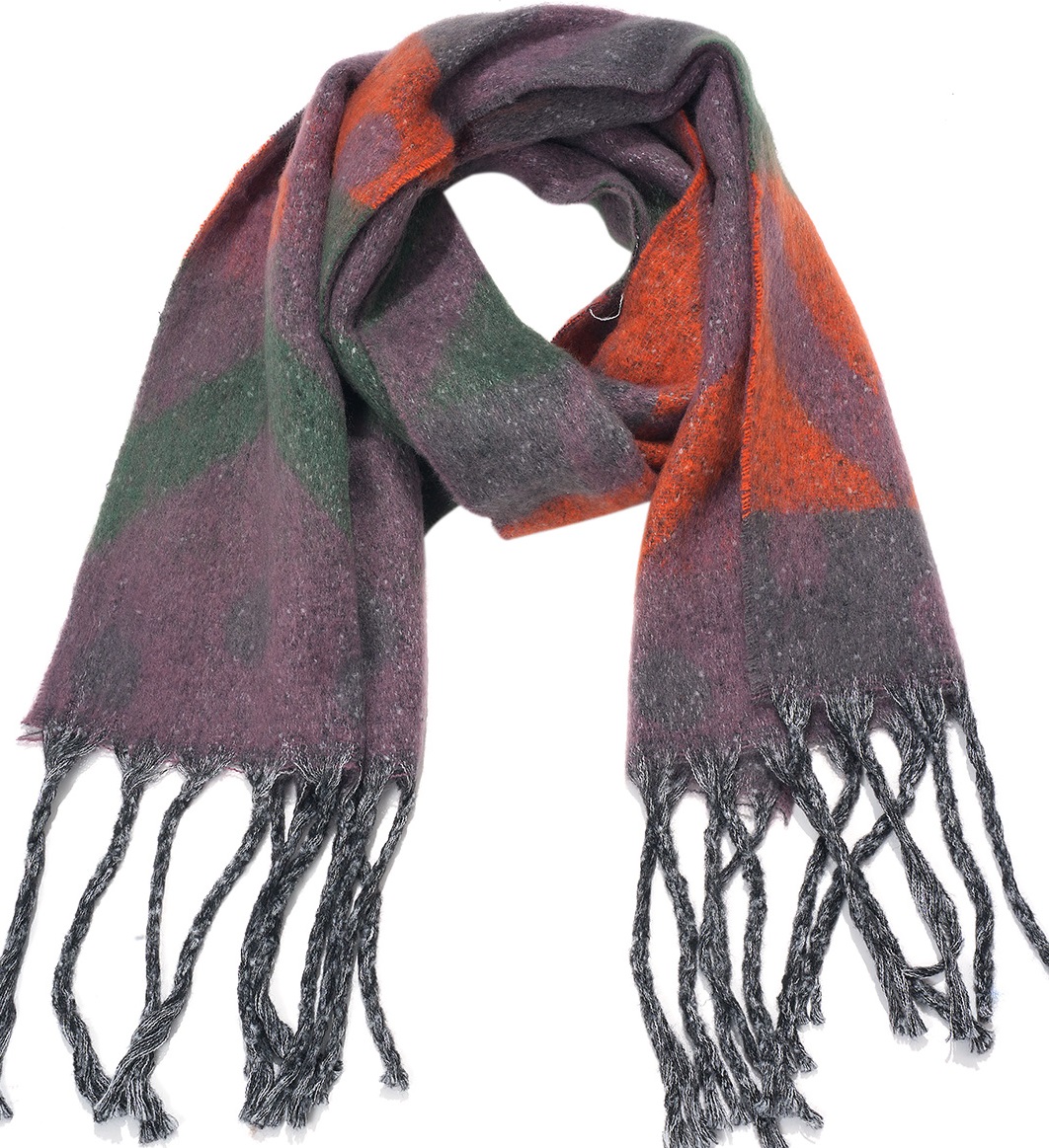 Y-B1.2 SCARF705-177-7 Winter Scarf Aztek 190x40cm