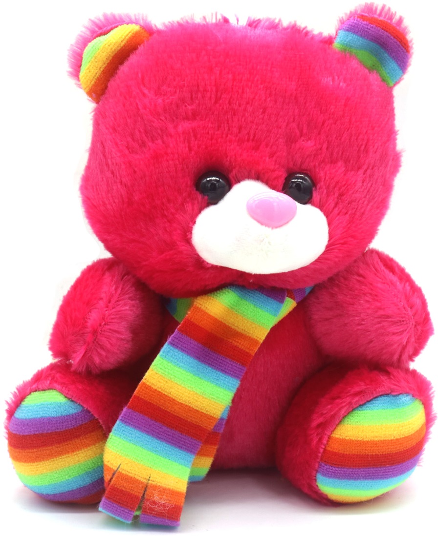 Y-B2.1 TOY839-001 Plush Rainbow Bear 21cm