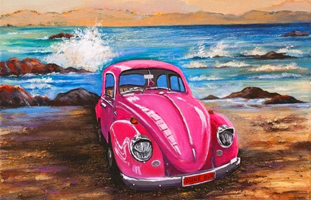 Q-M8.2 GD76763 Diamond Painting -Canvas 40x30cm - Painting 35x25cm Car