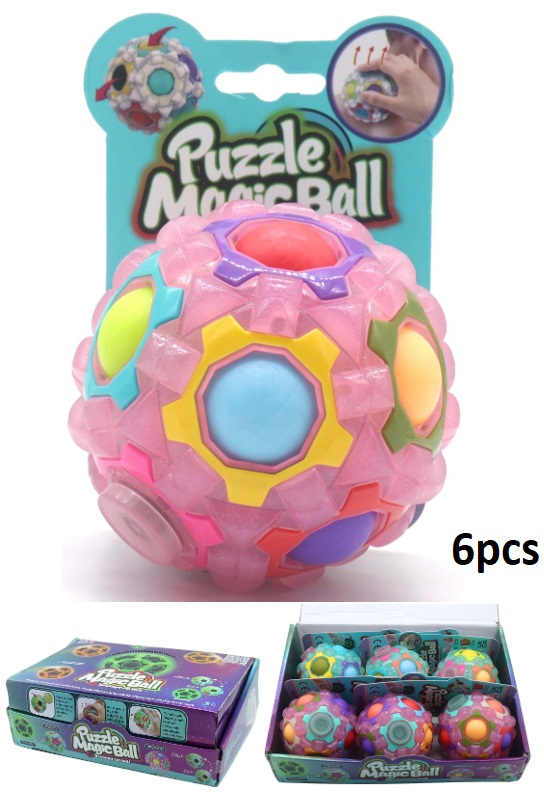 T-M3.1 T2463-001 Magic Puzzle Ball Fidget Toy - 6pcs