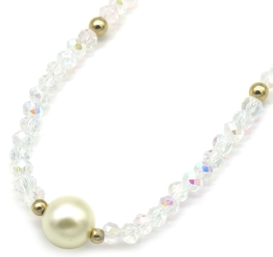 I-E6.2 N2375-037-1 Necklace Glassbeads For Kids