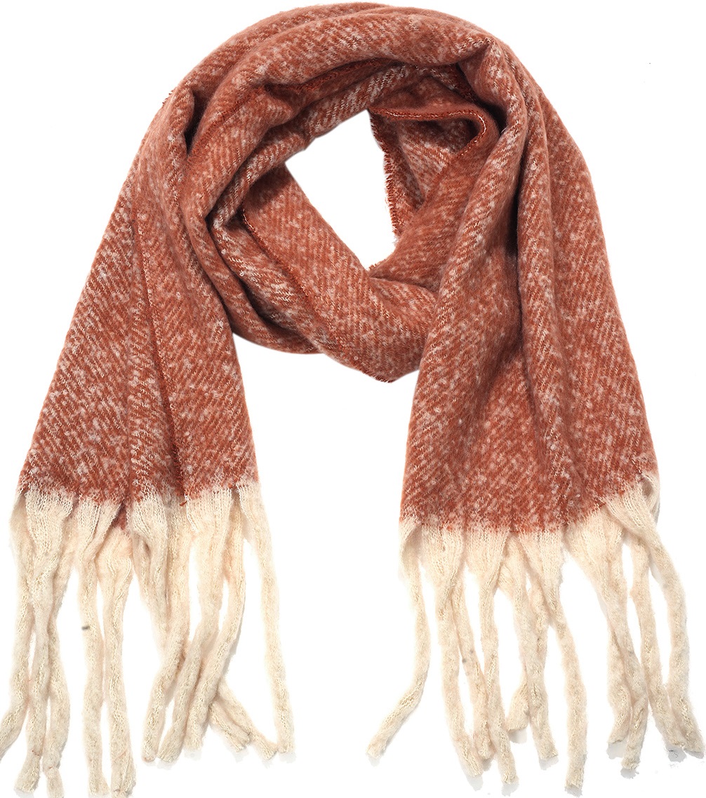 Y-E3.3 SCARF705-123-7 Winter Scarf 190x40cm Brown