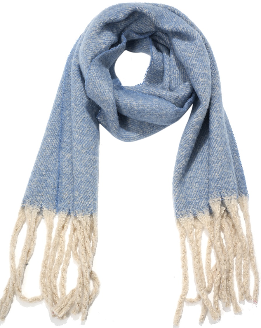 Y-E4.4 SCARF705-123-4 Winter Scarf 190x40cm Blue